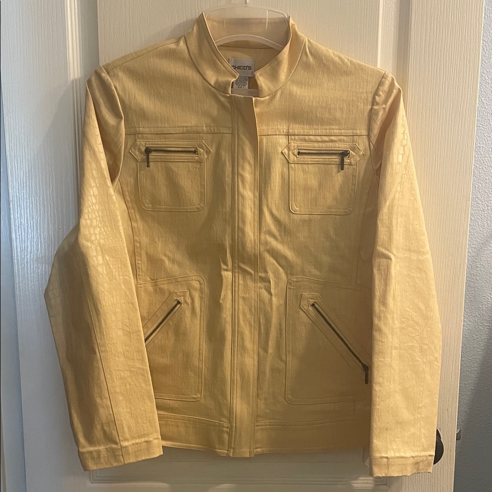 Chico's Yellow Lightweight Jacket